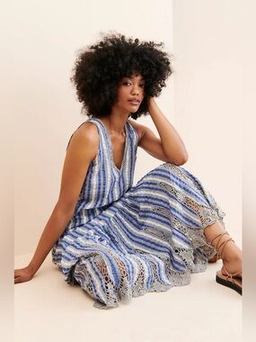 MY26 By Anthropology Tiered Crochet Dress